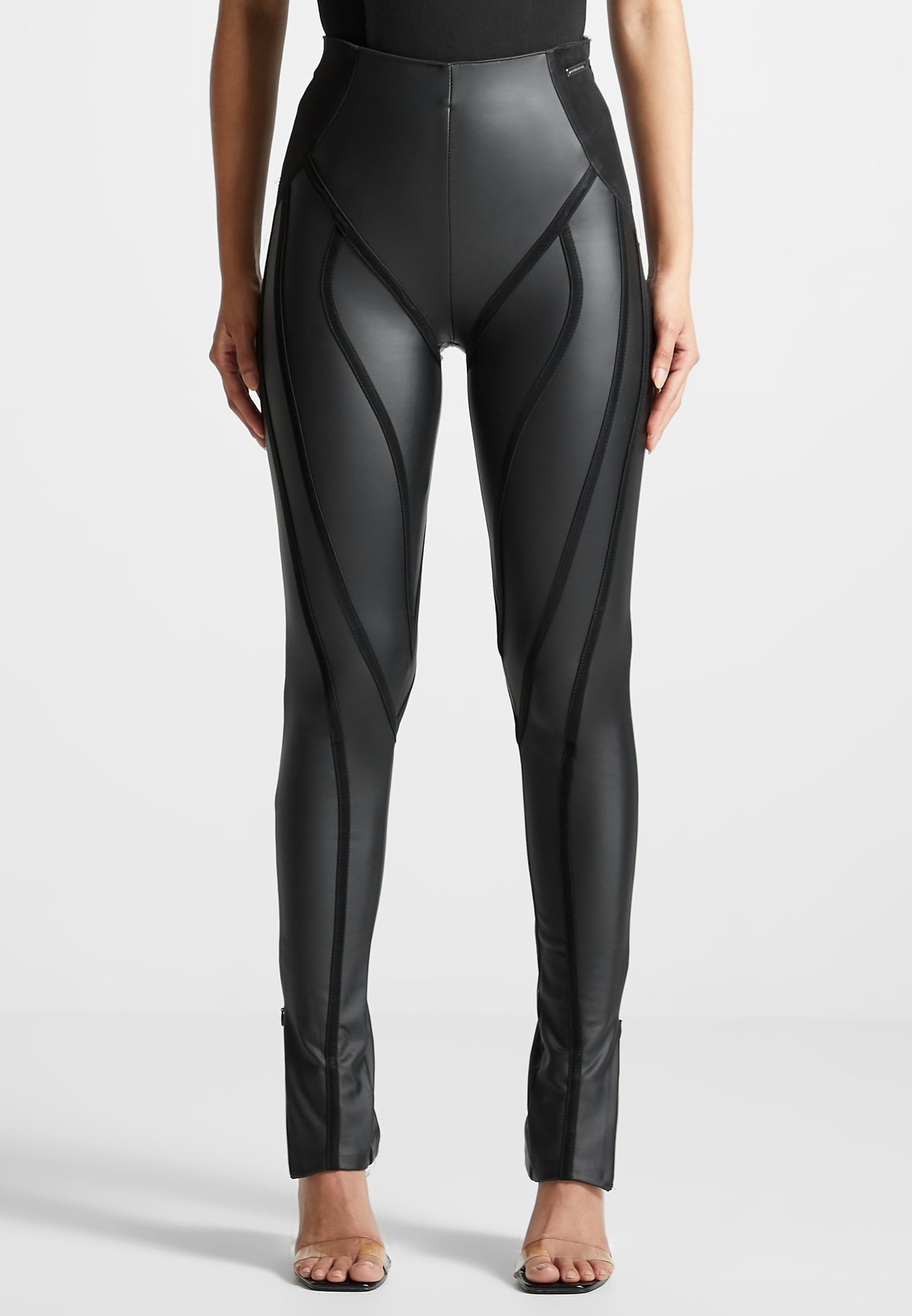 Mira Women's Leggings | Matte Vegan Leather, High Waisted