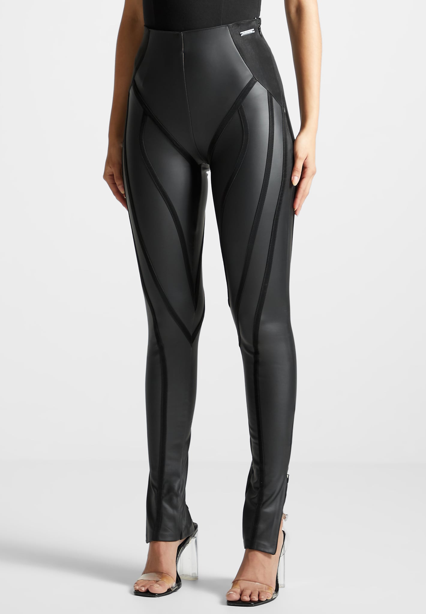 Mira Women's Leggings | Matte Vegan Leather, High Waisted