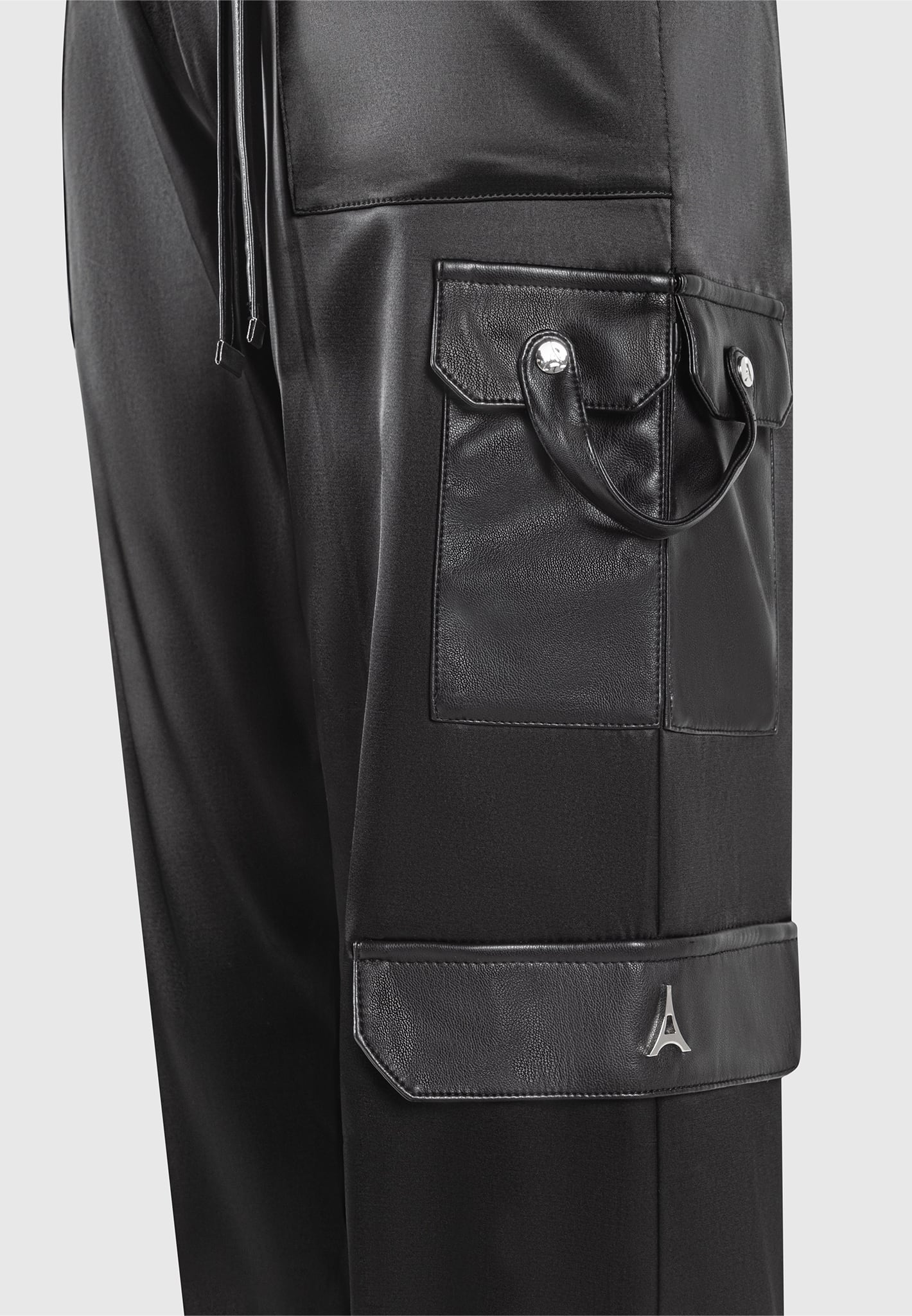 Haven Women's Trousers | Satin Fabric, High Waisted Cargo Style