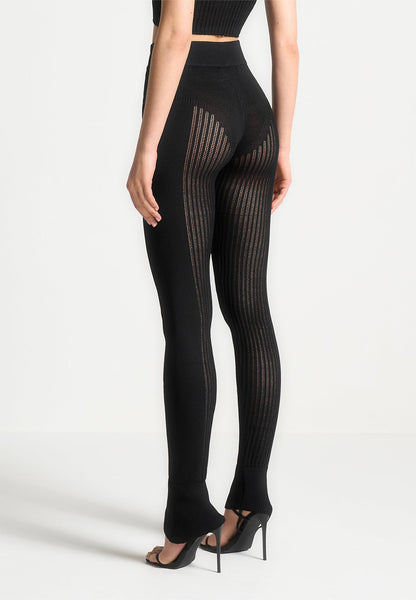 Knit Women's Leggings | High Waisted, Lightweight Comfort Fit